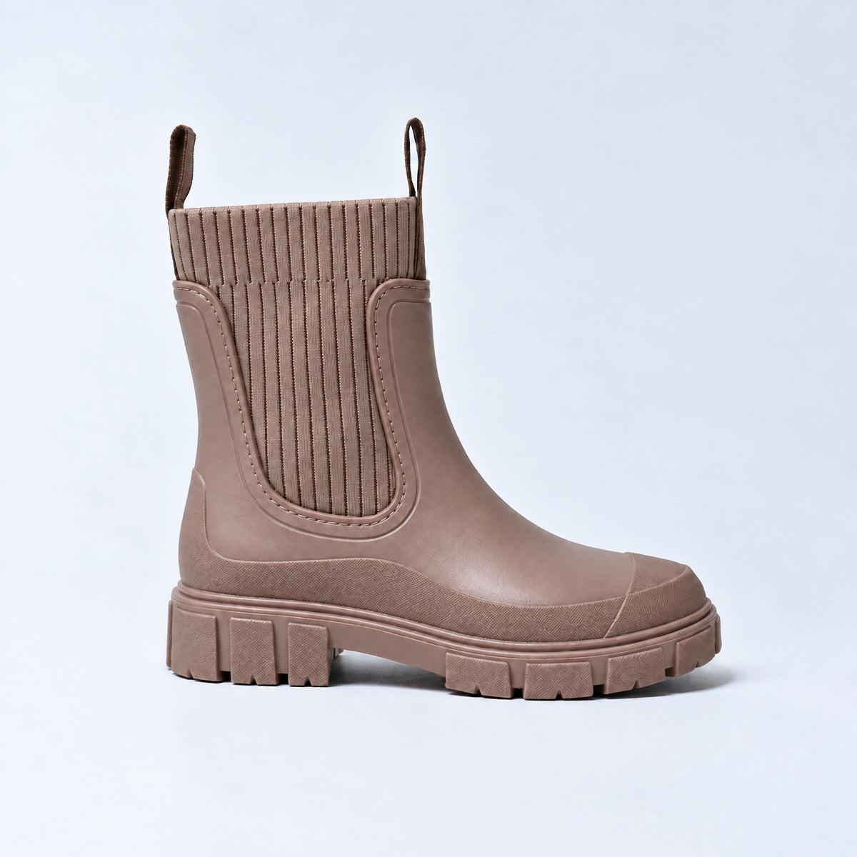 The Cherry Drop rain boot in Cherry Stone, side view